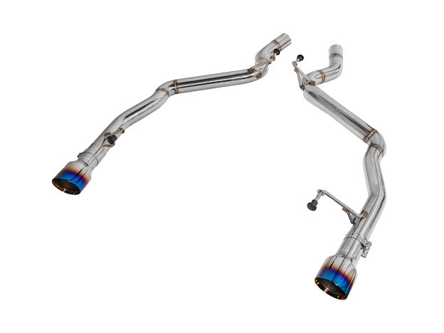 2024-Up Ford Mustang S650 | Muffler Delete Axle Back 3.5'' Dual Tips Exhaust